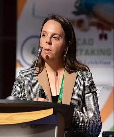 Madison Carroll at the ICAO Stocktaking Meeting